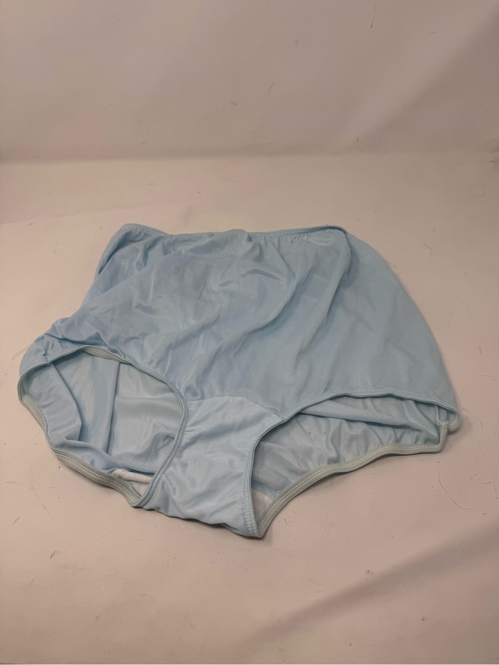 Vtg SEARS Women’s Blue VERY IMPRESSIVE PANTY Nylon Sissy Granny Panty USA 7 Lg.
